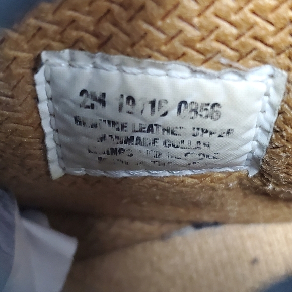 Timberland Kids Boys Nubuck Black White Sole Premium Waterproof Boots Size 2 - Picture 6 of 12